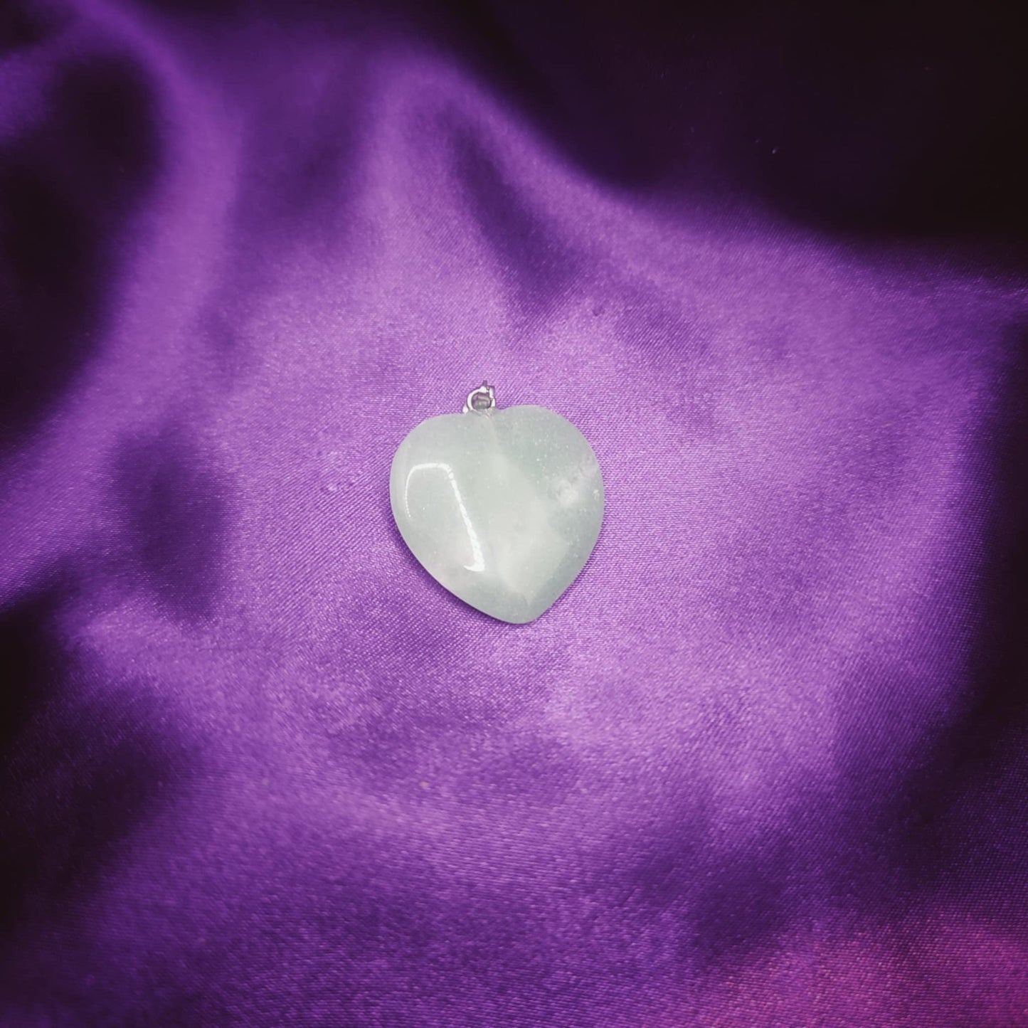 Pendentif cœur Aventurine verte
