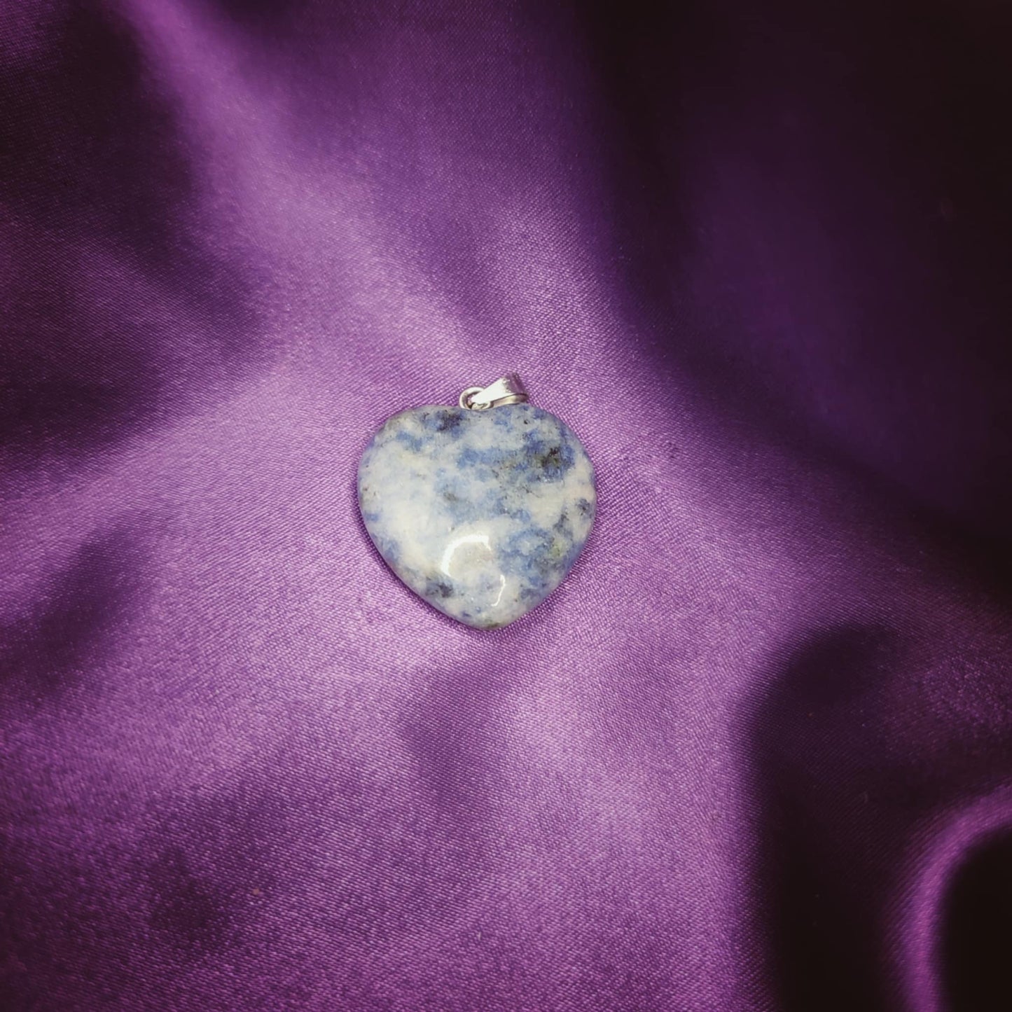 Pendentif cœur en Sodalite